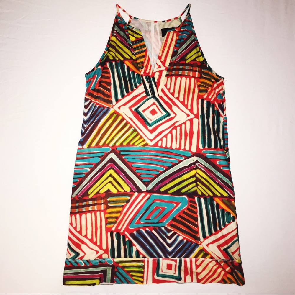 J. Crew Colorful Racerback Dress